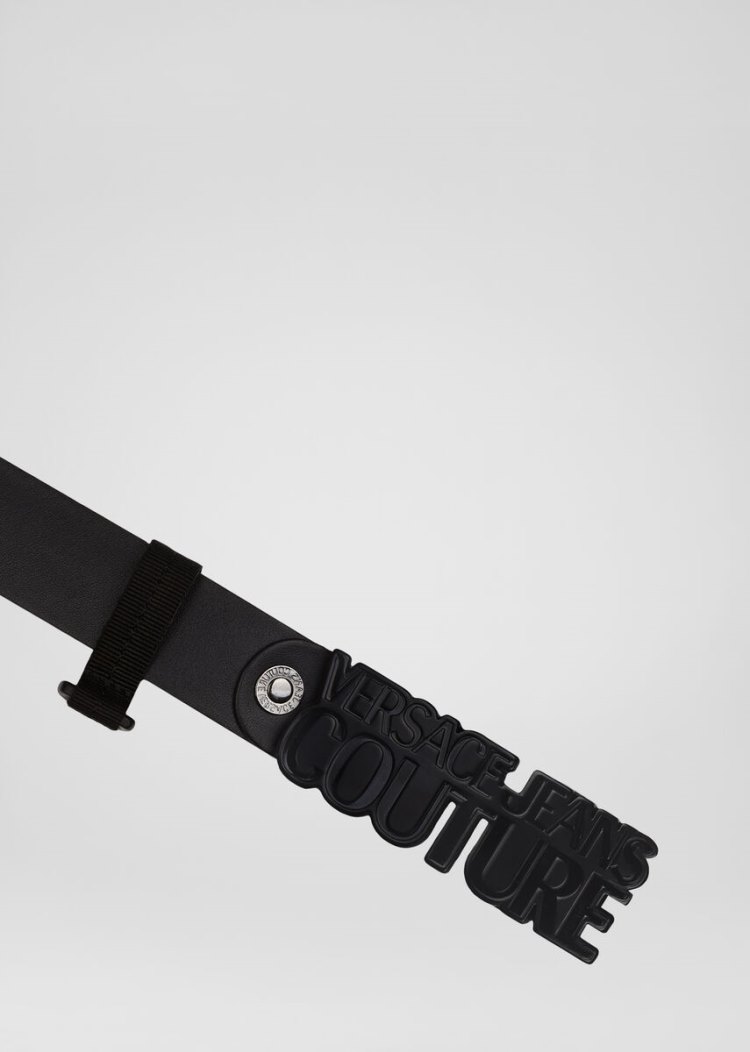 Versace Jeans Couture Logo πόρπης Belt ζωνη Jeans Couture μαυρα | XN10NCB