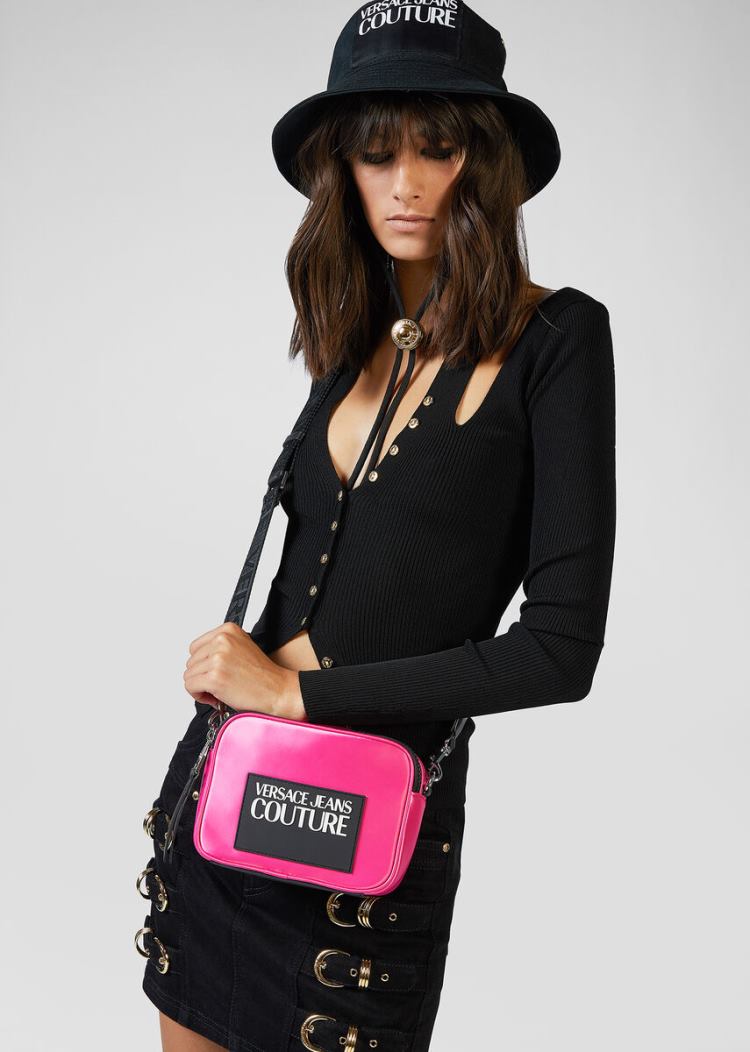 Versace Jeans Couture Macro Tag Camera Bag τσαντα Jeans Couture ροζ | 2S10ZMJ