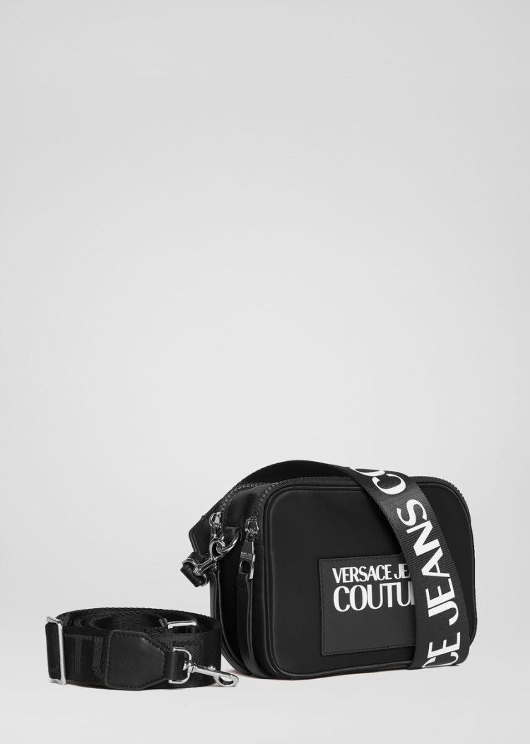 Versace Jeans Couture Macro Tag Camera Bag τσαντα Jeans Couture μαυρα | BUM5B9A