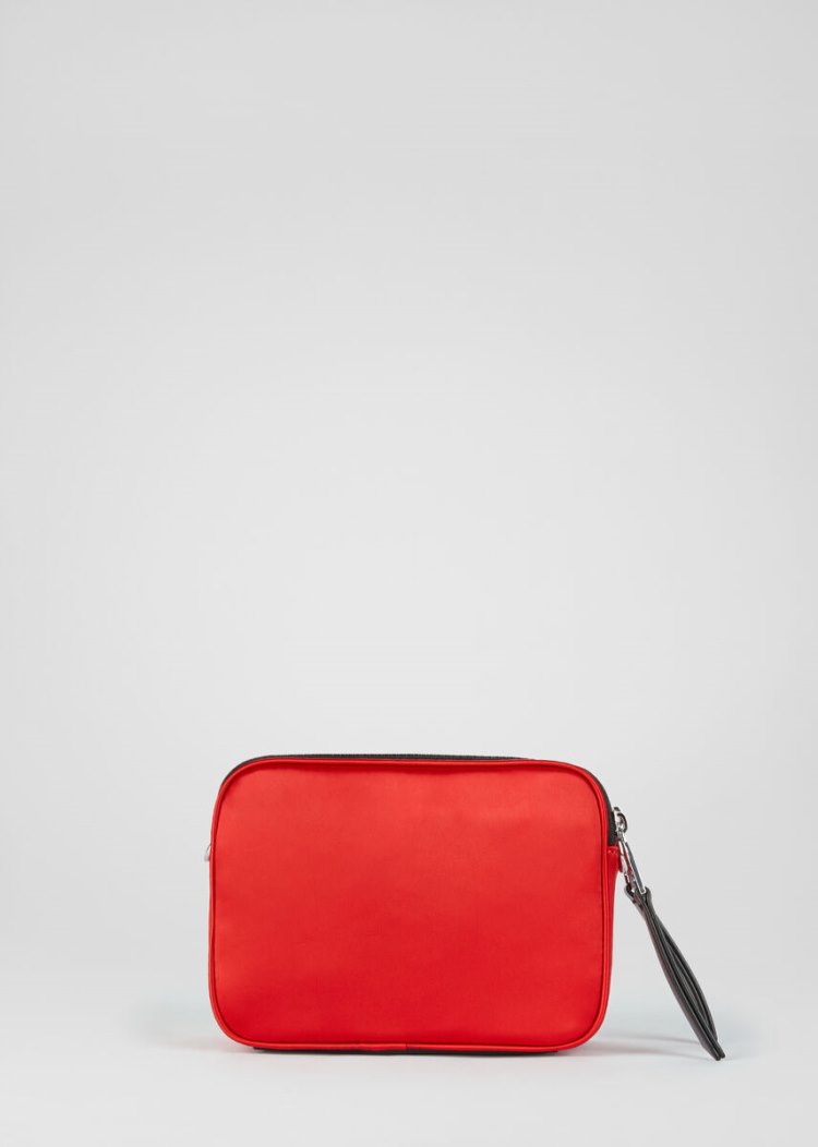 Versace Jeans Couture Macro Tag Camera Bag τσαντα Jeans Couture κοκκινα | PQP9SHE