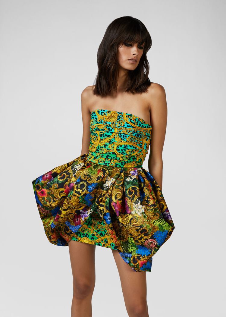 Versace Jeans Couture Mixed Print Mini-φορεμα φορεμα Jeans Couture Πολύχρωμο | 74GY8ZK