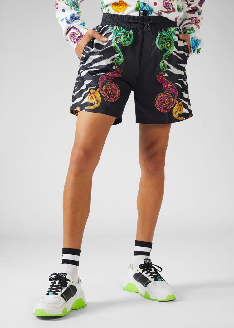 Versace Jeans Couture Mixed Print Shorts σορτσ Jeans Couture Πολύχρωμο | QB3TG6Z