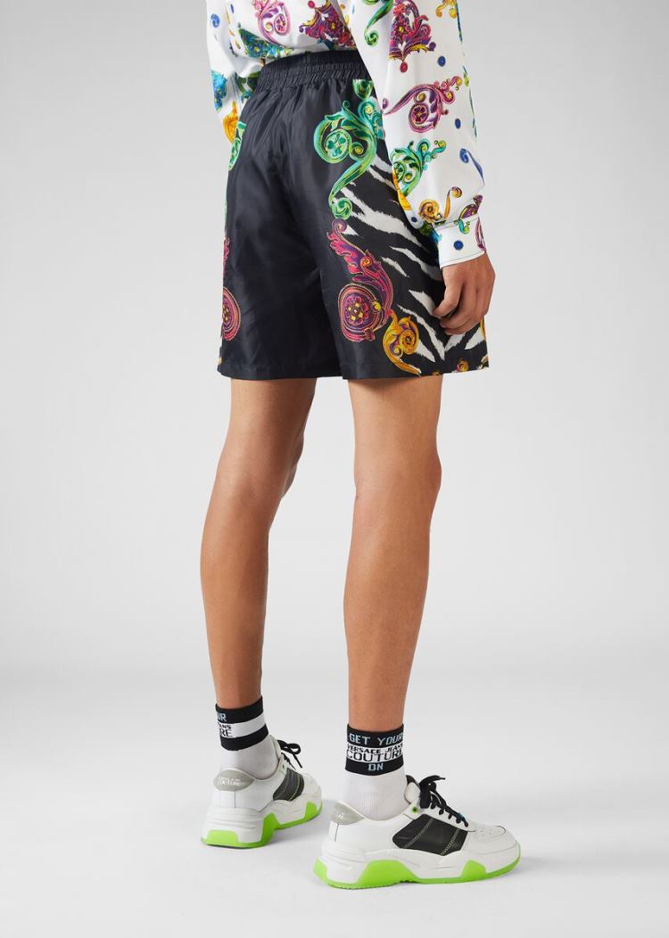 Versace Jeans Couture Mixed Print Shorts σορτσ Jeans Couture Πολύχρωμο | QB3TG6Z