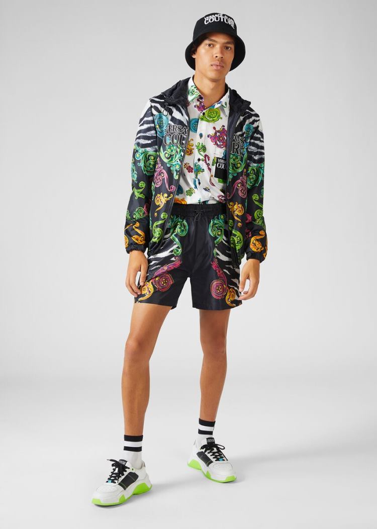 Versace Jeans Couture Mixed Print Shorts σορτσ Jeans Couture Πολύχρωμο | QB3TG6Z