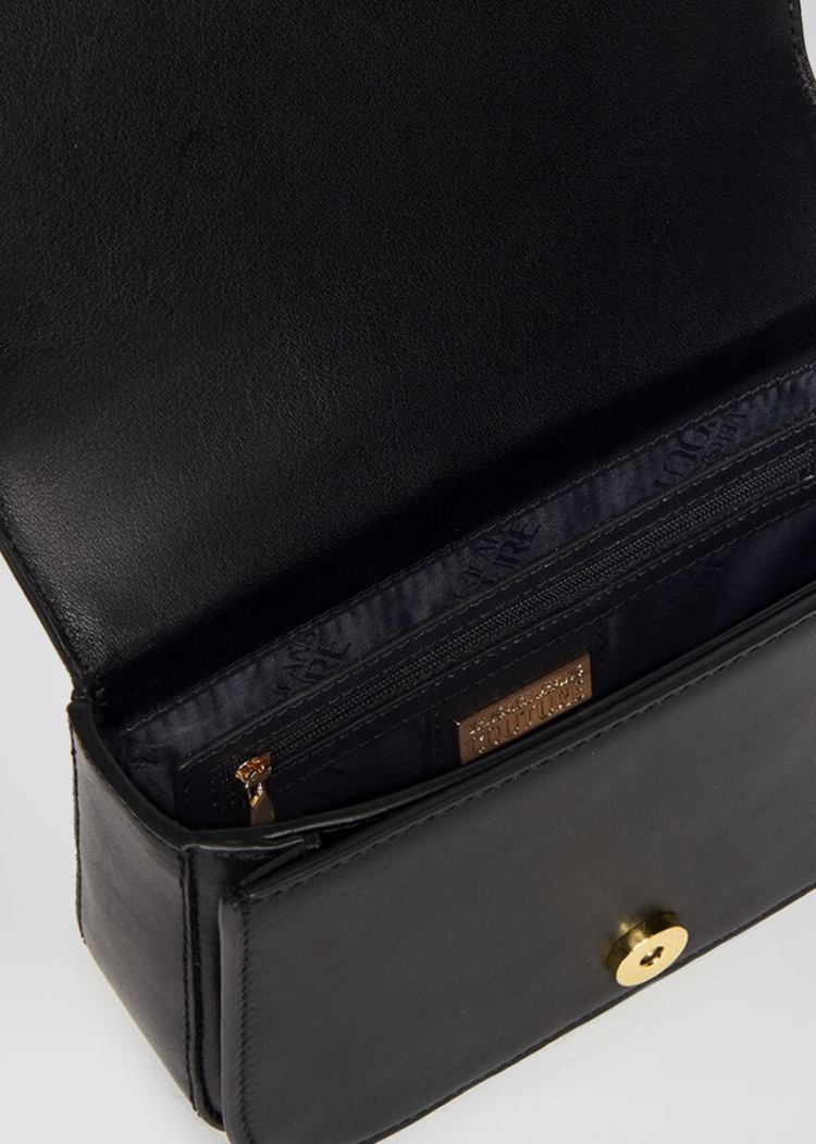 Versace Jeans Couture Multirings Cross Body Mini Bag τσαντα Jeans Couture μαυρα | GVQP3ZF
