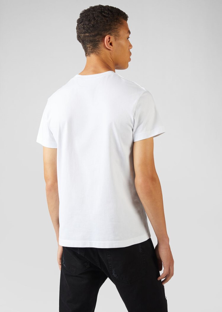 Versace Jeans Couture Palms and Cars Motif T Shirt μπλουζακια Jeans Couture ασπρα | 7HOUQPM