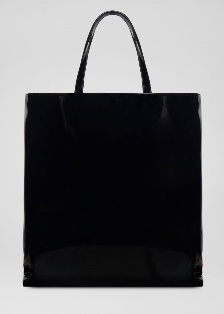 Versace Jeans Couture Printed Tote Bag τσαντα Jeans Couture μαυρα | ZLG8ZW0