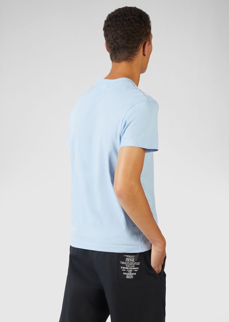 Versace Jeans Couture Rubber Logo T Shirt μπλουζακια Jeans Couture μπλε | CYBRTC0