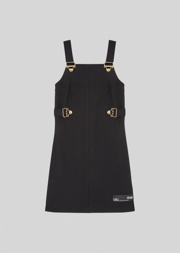 Versace Jeans Couture Salopette πόρπης Detail Mini φορεμα φορεμα Jeans Couture μαυρα | J99V5QO