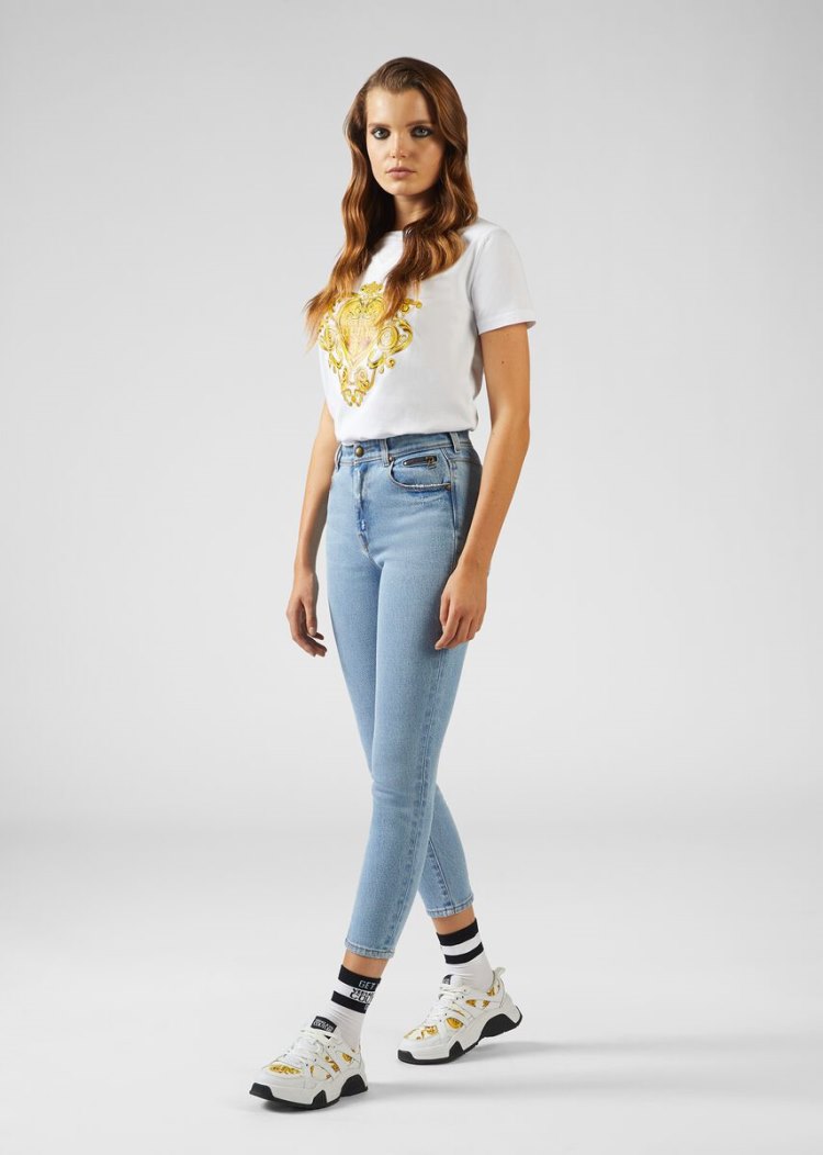 Versace Jeans Couture Skinny Fit Jeans τζιν παντελονι Jeans Couture μπλε | MB0CMNU