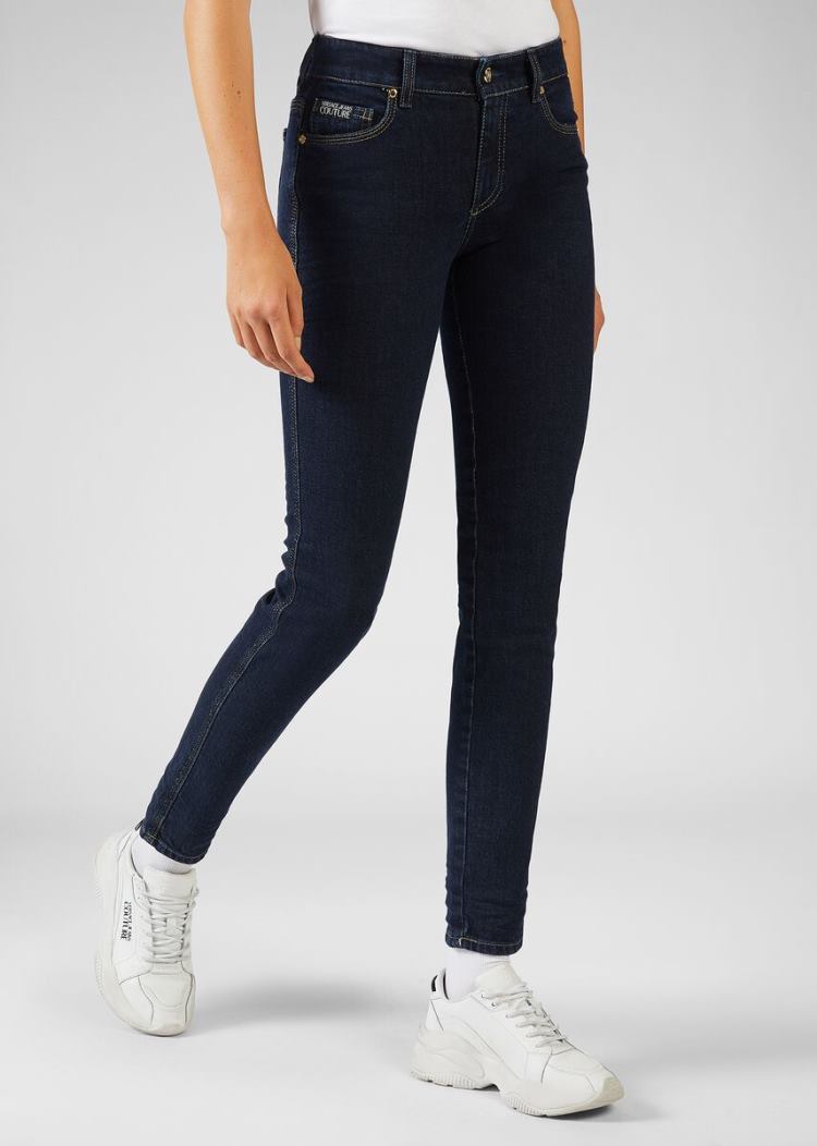 Versace Jeans Couture Skinny Fit Jeans τζιν παντελονι Jeans Couture μπλε | SMFIMEO
