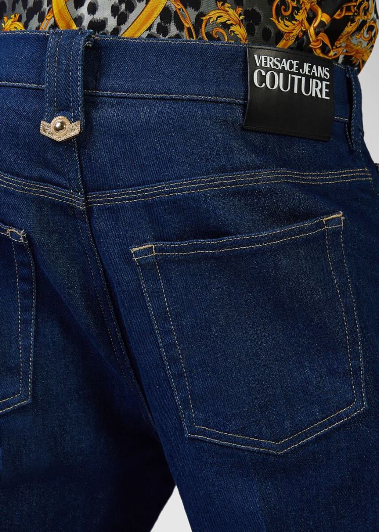 Versace Jeans Couture Straight Leg Jeans τζιν παντελονι Jeans Couture μπλε | QHBYEBG
