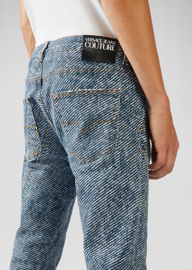 Versace Jeans Couture Striped Jeans τζιν παντελονι Jeans Couture μπλε | PTNH6V1
