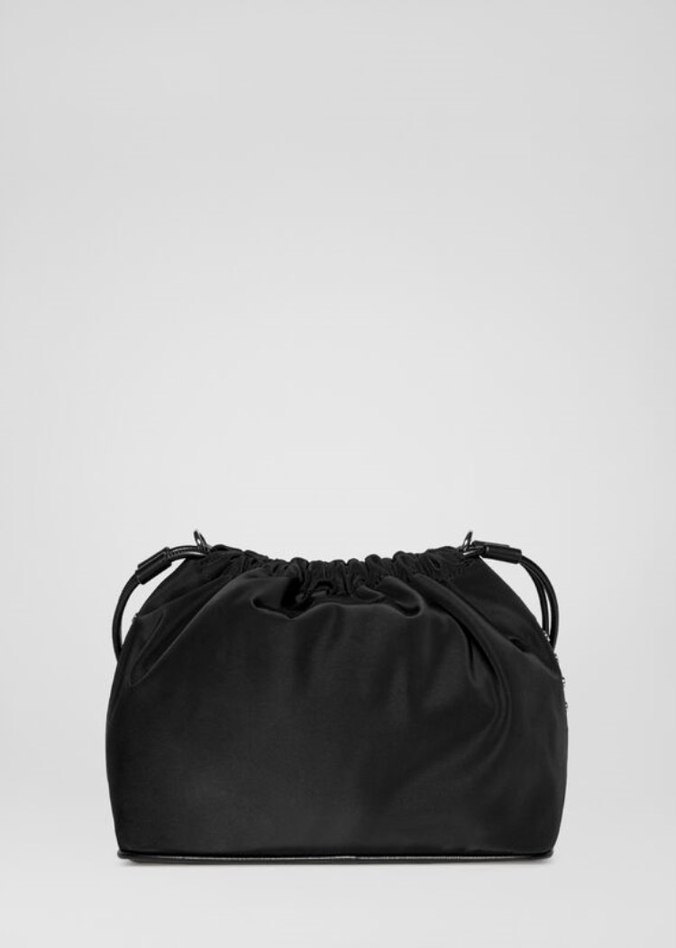 Versace Jeans Couture Studded Logo Bucket Bag τσαντα Jeans Couture μαυρα | F7TQ3SA