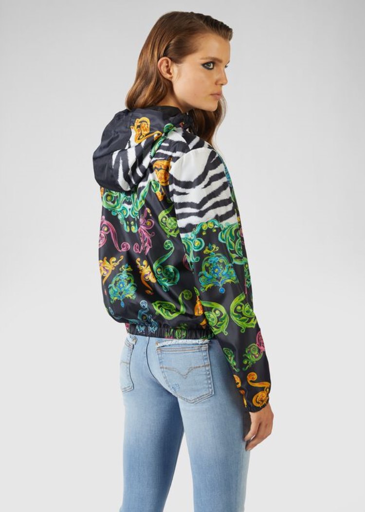 Versace Jeans Couture Tiger Baroque Print Windbreaker Windbreaker Jeans Couture Πολύχρωμο | GBINPHA