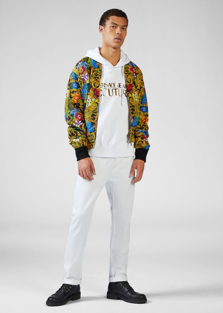 Versace Jeans Couture Tropical Baroque Bomber Jacket μπουφαν Jeans Couture Πολύχρωμο | S4G7IUF