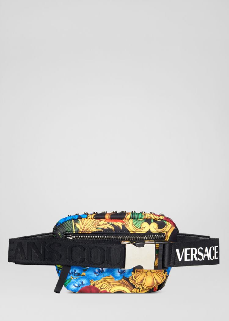 Versace Jeans Couture Tropical Baroque Print Belt Bag τσαντα Jeans Couture Πολύχρωμο | 5ZFQX8A