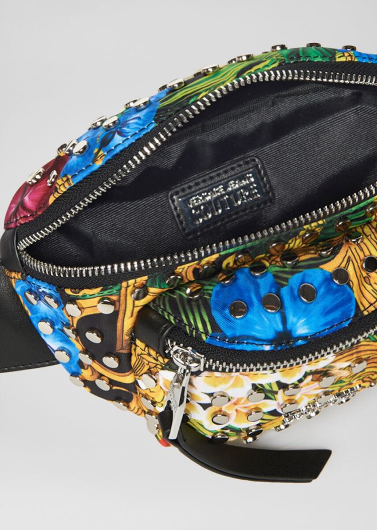 Versace Jeans Couture Tropical Baroque Print Belt Bag τσαντα Jeans Couture Πολύχρωμο | 5ZFQX8A