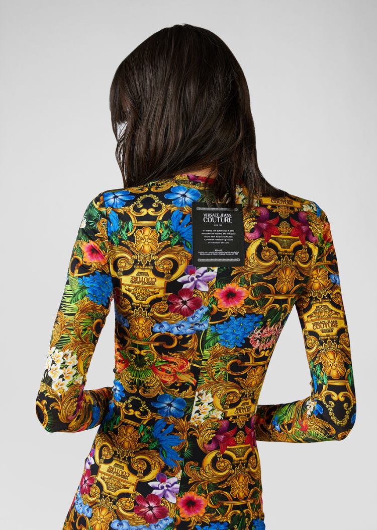 Versace Jeans Couture Tropical Baroque Print φορεμα φορεμα Jeans Couture Πολύχρωμο | 6FLI3DR