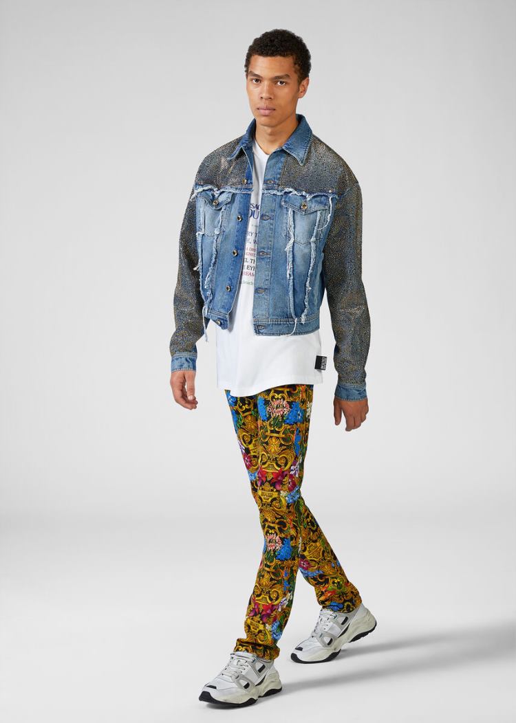 Versace Jeans Couture Tropical Baroque Print Jeans τζιν παντελονι Jeans Couture Πολύχρωμο | M0CGI58