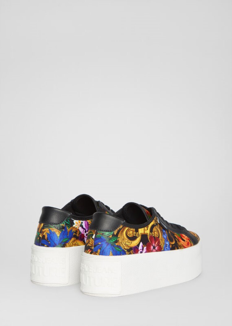 Versace Jeans Couture Tropical Baroque Print flatforms Trainers αθλητικα Jeans Couture Πολύχρωμο | XU2V5DM