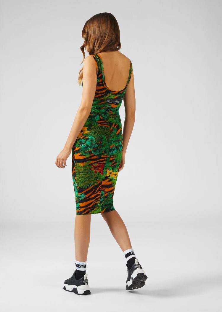 Versace Jeans Couture Tropical Tiger φορεμα φορεμα Jeans Couture Πολύχρωμο | 4RJK748
