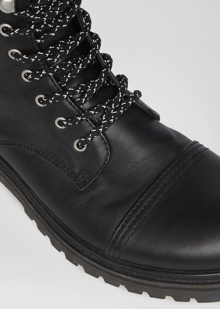 Versace Jeans Couture δερματινα Tank Boots μποτεσ Jeans Couture μαυρα | NKCVSTV