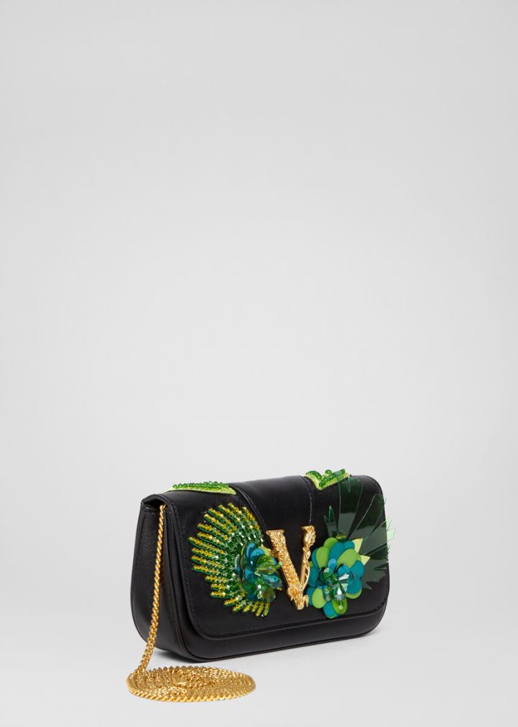 Versace Jungle Embroidered Virtus Evening Bags γυναικεια Πολύχρωμο | XOVPLAK