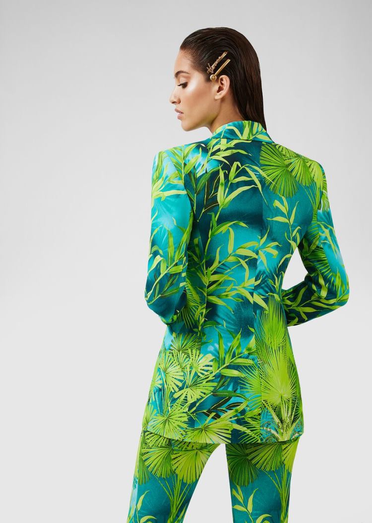 Versace Jungle Print Blazer Μπλέιζερ γυναικεια Πολύχρωμο | TXQ65QJ