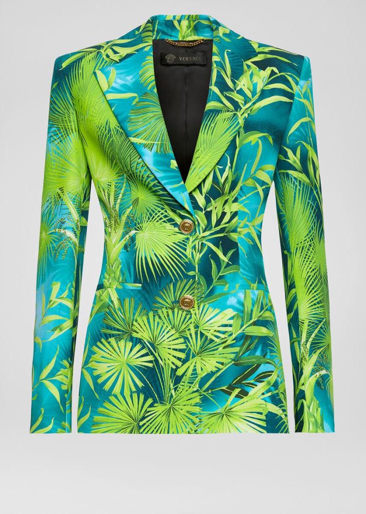 Versace Jungle Print Blazer Μπλέιζερ γυναικεια Πολύχρωμο | TXQ65QJ