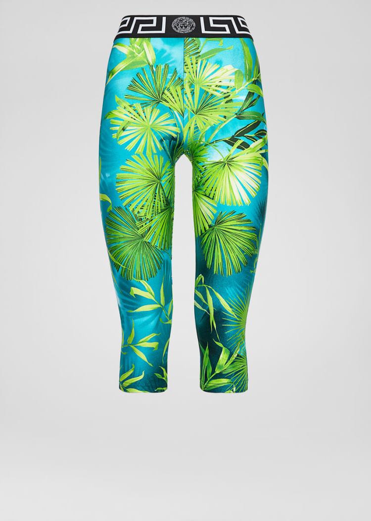 Versace Jungle Print Leggings κολαν γυναικεια Πολύχρωμο | 0DFP97E