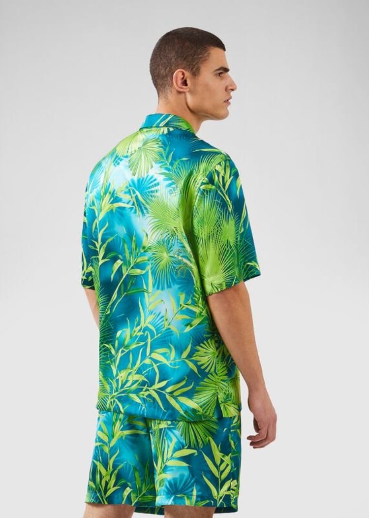 Versace Jungle Print Shirt πουκαμισα ανδρικα Πολύχρωμο | Q73UCQC