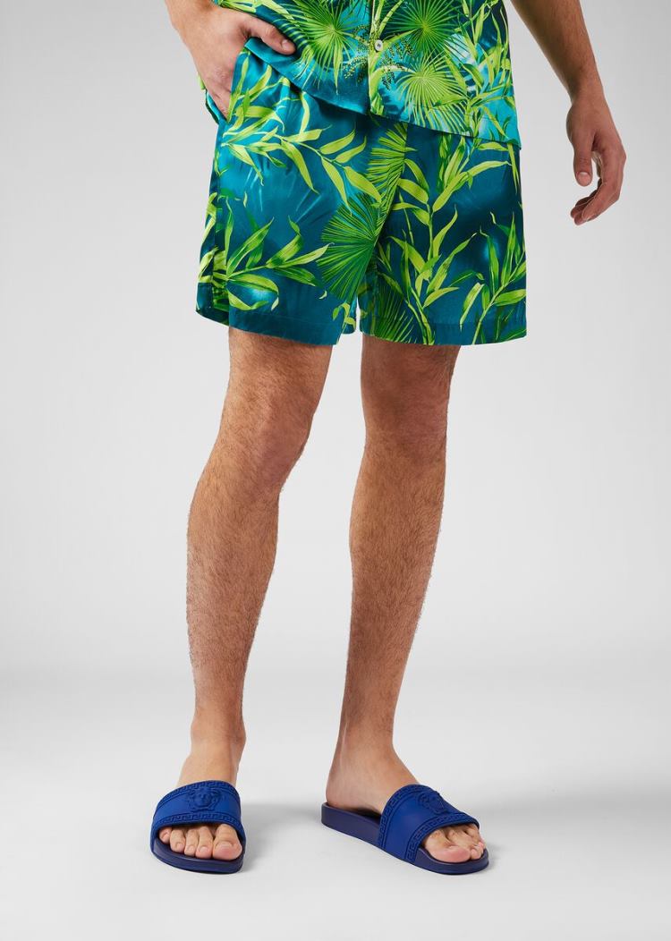 Versace Jungle Print Shorts σορτσ ανδρικα Πολύχρωμο | XC9KIM8