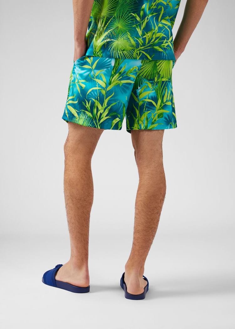Versace Jungle Print Shorts σορτσ ανδρικα Πολύχρωμο | XC9KIM8
