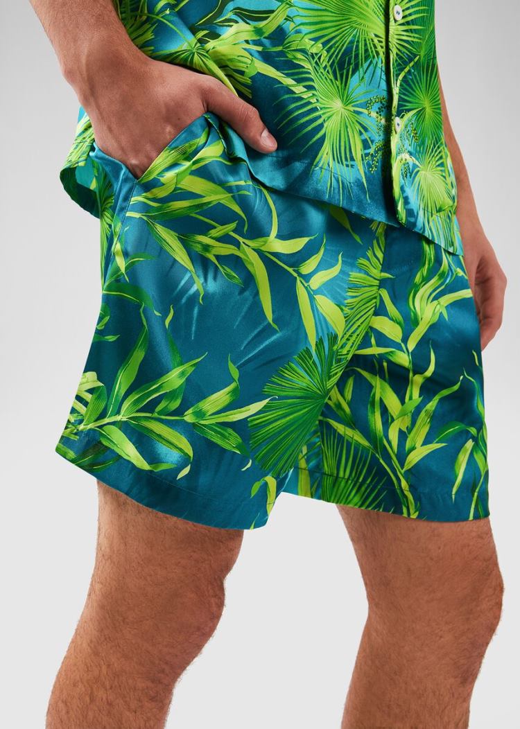 Versace Jungle Print Shorts σορτσ ανδρικα Πολύχρωμο | XC9KIM8