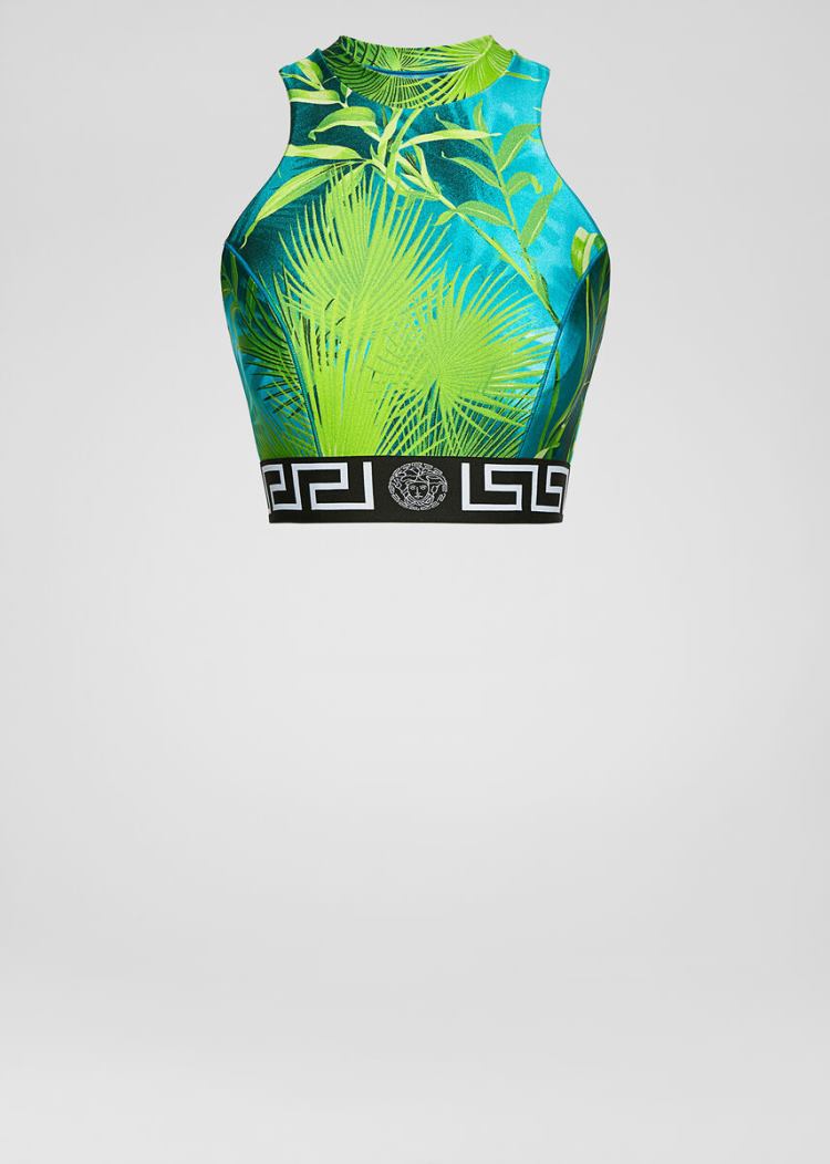 Versace Jungle Print Sports Bra αθλητικα σουτιεν γυναικεια Πολύχρωμο | 9XKTTHF