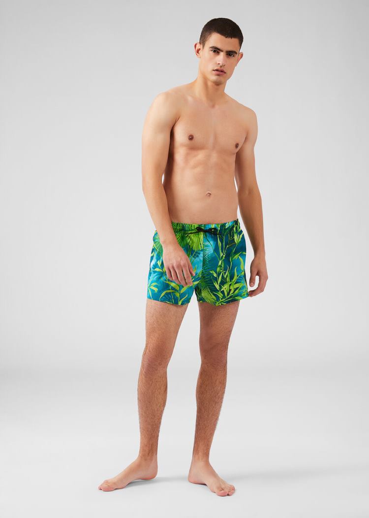 Versace Jungle Print Swim Trunks μαγιό ανδρικα Πολύχρωμο | 26LLJB3