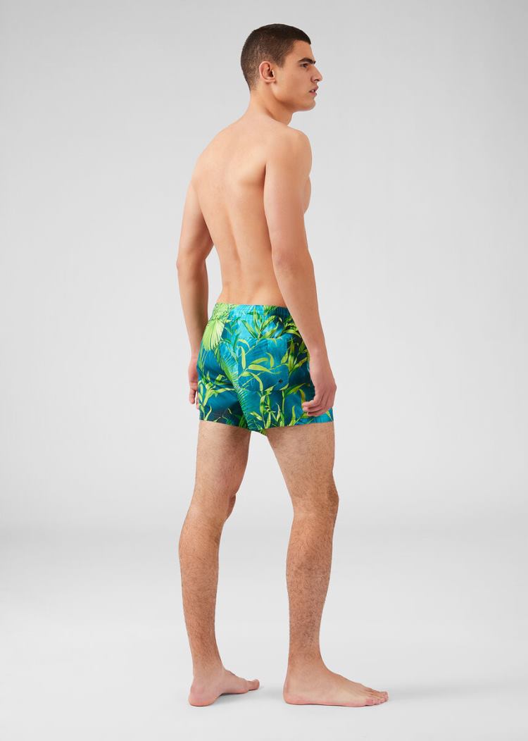 Versace Jungle Print Swim Trunks μαγιό ανδρικα Πολύχρωμο | 26LLJB3