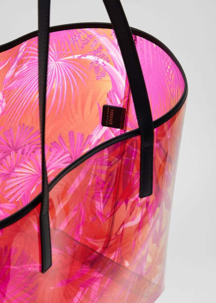 Versace Jungle Print Tote Bag τσάντεσ tote γυναικεια ροζ | ELM0JFP