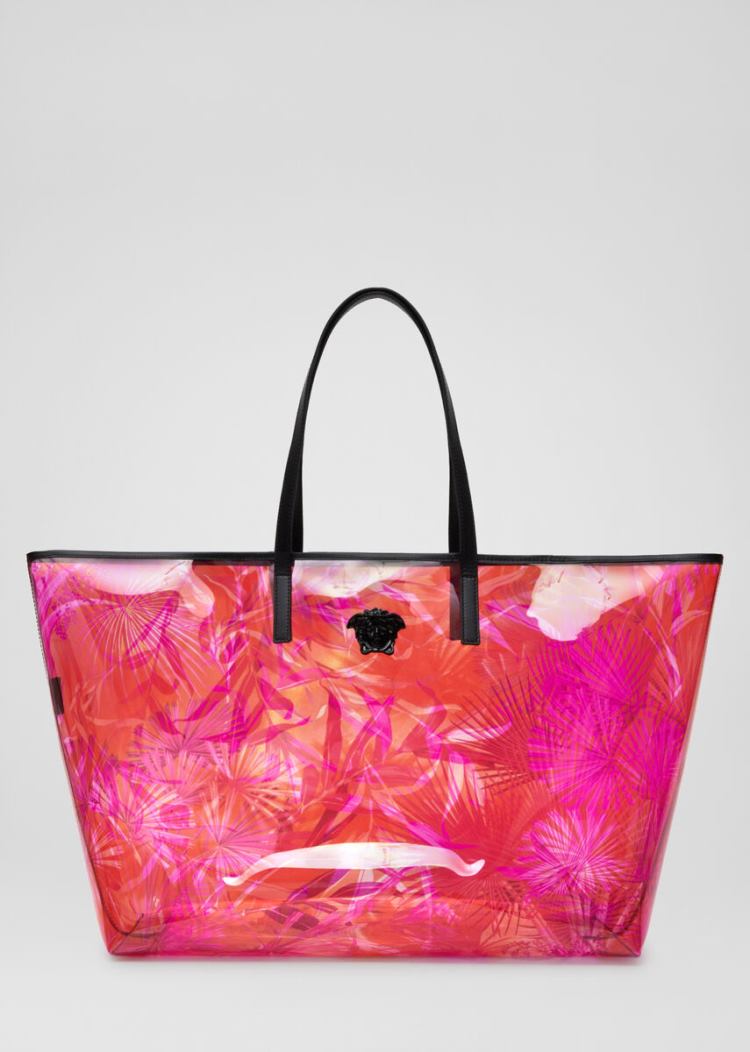 Versace Jungle Print Tote Bag τσάντεσ tote γυναικεια ροζ | ELM0JFP
