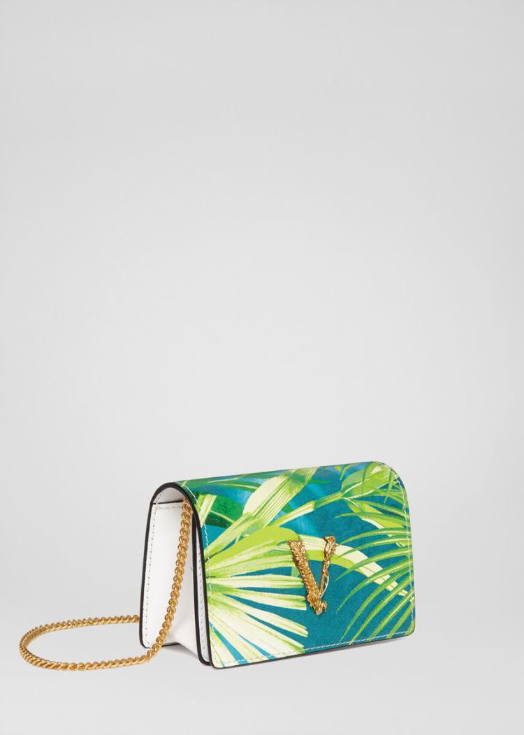 Versace Jungle Print Virtus Mini Chain πορτοφολια γυναικεια Πολύχρωμο | QG4VVP3