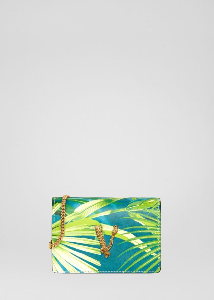 Versace Jungle Print Virtus Mini Chain πορτοφολια γυναικεια Πολύχρωμο | QG4VVP3