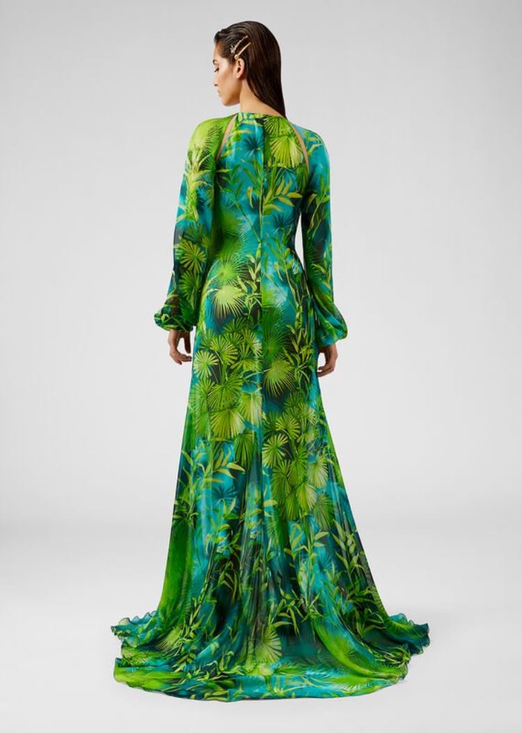 Versace Jungle Print φορεμα φορεμα γυναικεια Πολύχρωμο | EB9RBTI