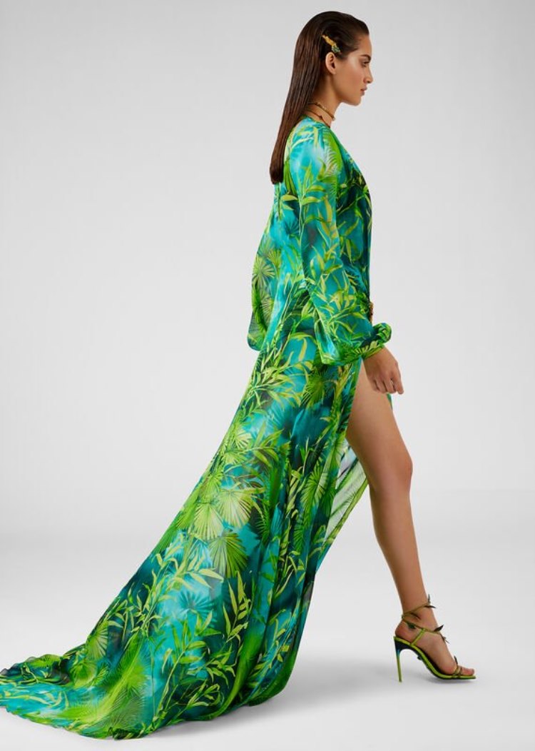 Versace Jungle Print φορεμα φορεμα γυναικεια Πολύχρωμο | EB9RBTI