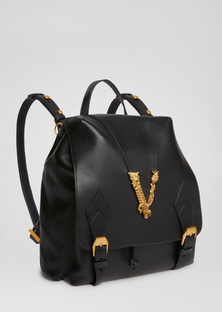 Versace Large Virtus Backpack σακιδια πλατησ γυναικεια μαυρα | 6Z5QM6X