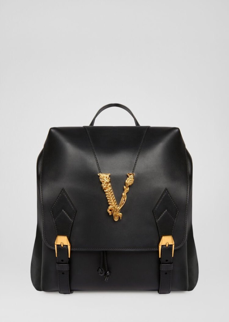 Versace Large Virtus Backpack σακιδια πλατησ γυναικεια μαυρα | 6Z5QM6X