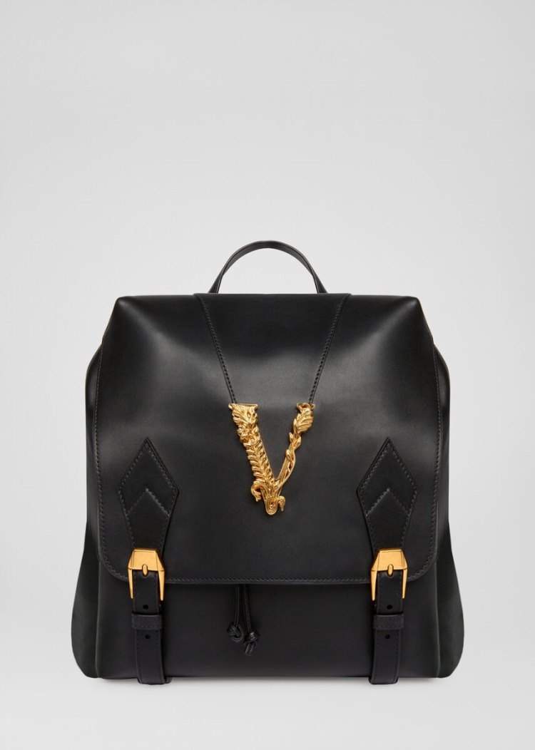 Versace Large Virtus Backpack σακιδια πλατησ γυναικεια μαυρα | MAHC6PG