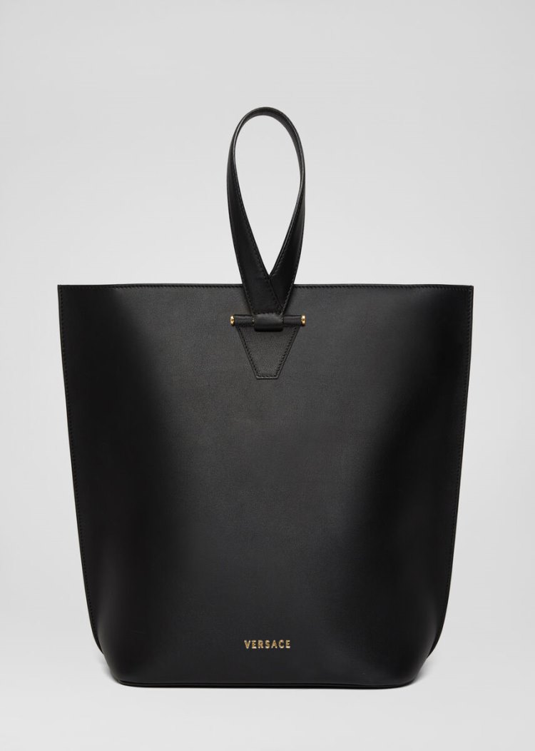Versace Large Virtus Bucket Bag Virtus Bag γυναικεια μαυρα | UHOTGUZ