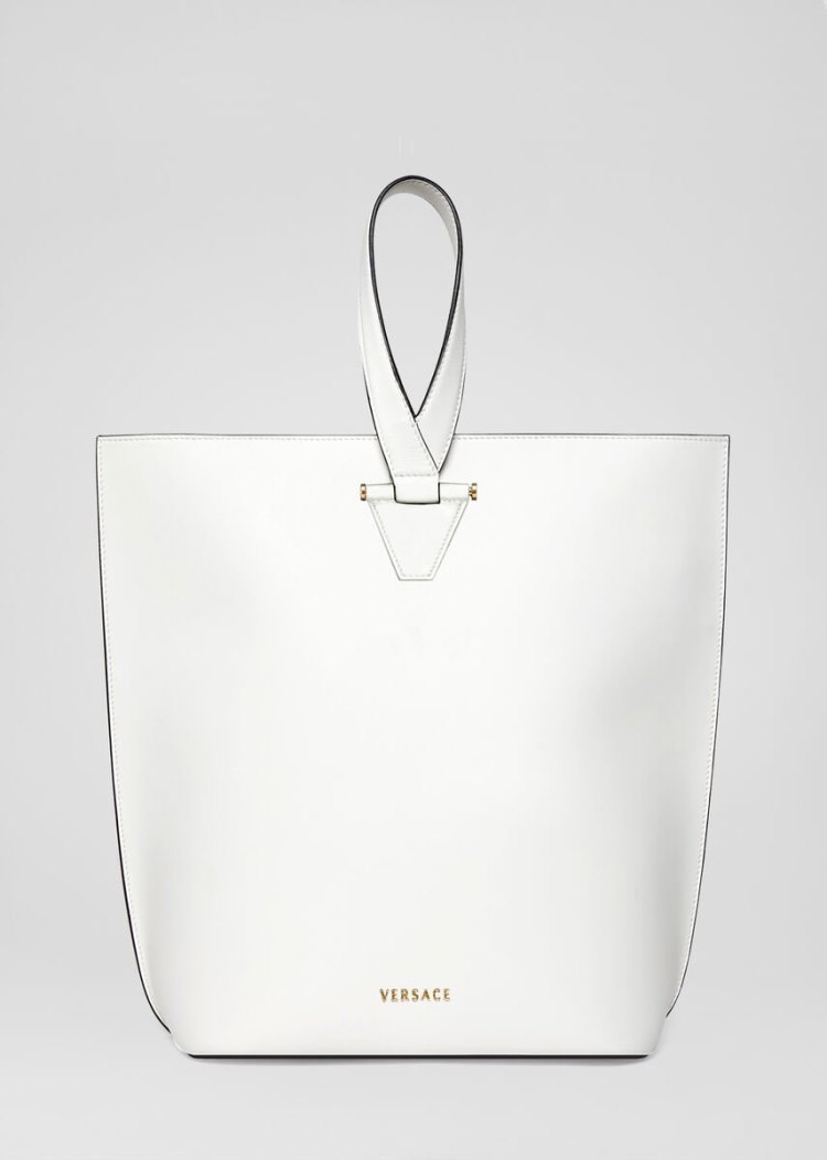 Versace Large Virtus Bucket Bag τσάντεσ tote γυναικεια ασπρα | NM2NI6O