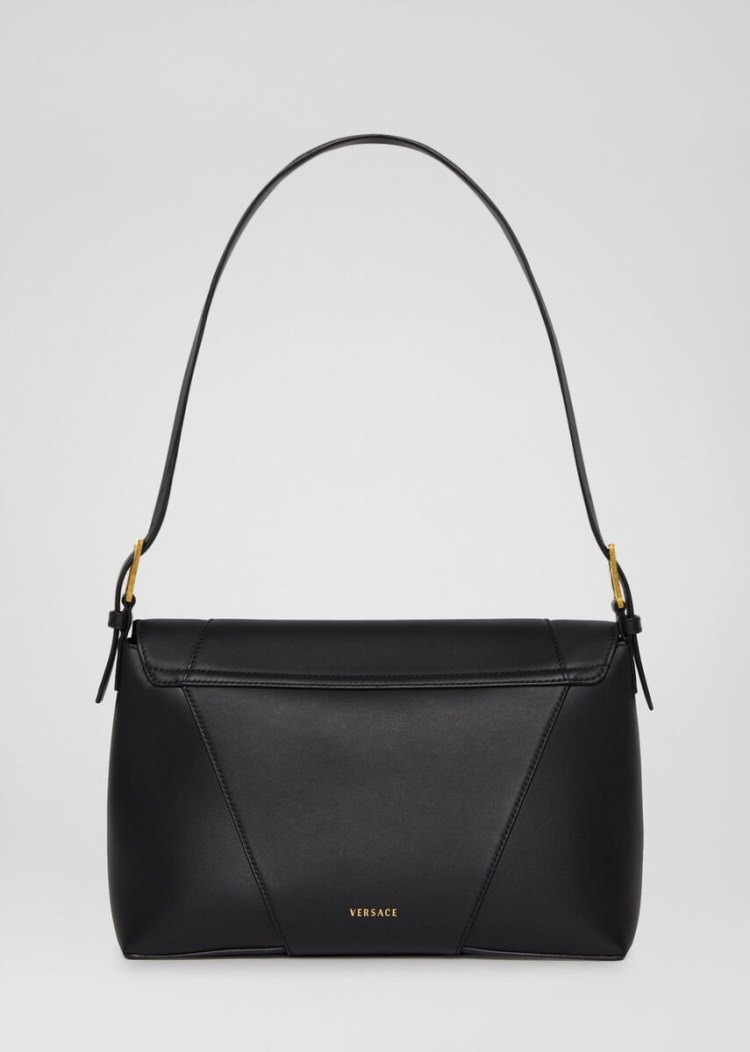 Versace Large Virtus Shoulder Bag τσάντεσ ώμου γυναικεια μαυρα | YDLEVK2
